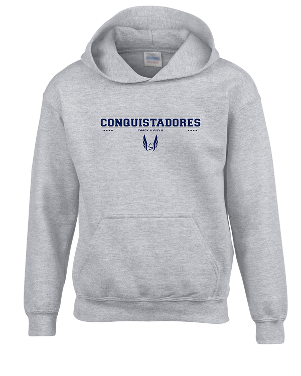Del Valle HS Track and Field Border - Youth Hoodie