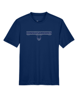 Del Valle HS Track and Field Border - Youth Performance T-Shirt