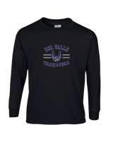 Del Valle HS Track and Field Curve - Mens Basic Cotton Long Sleeve