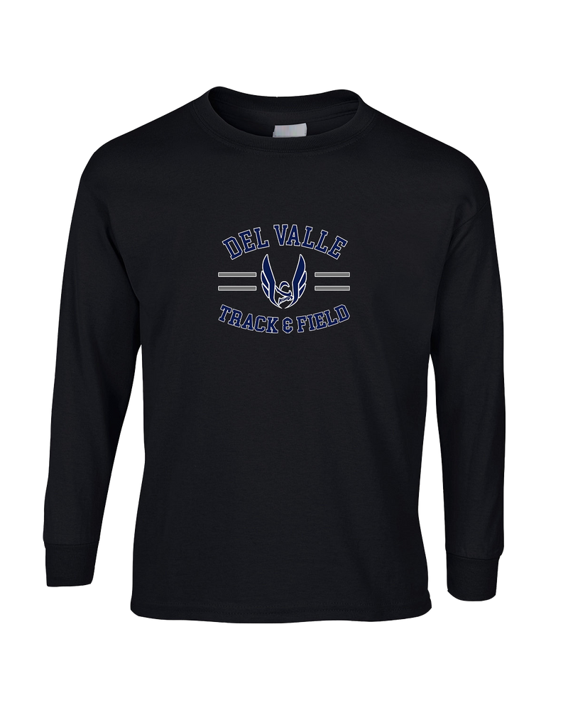 Del Valle HS Track and Field Curve - Mens Basic Cotton Long Sleeve