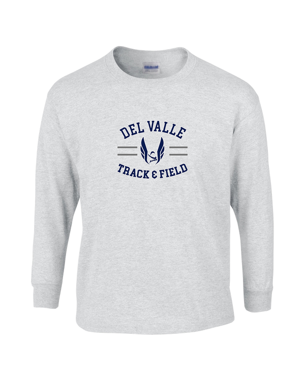Del Valle HS Track and Field Curve - Mens Basic Cotton Long Sleeve