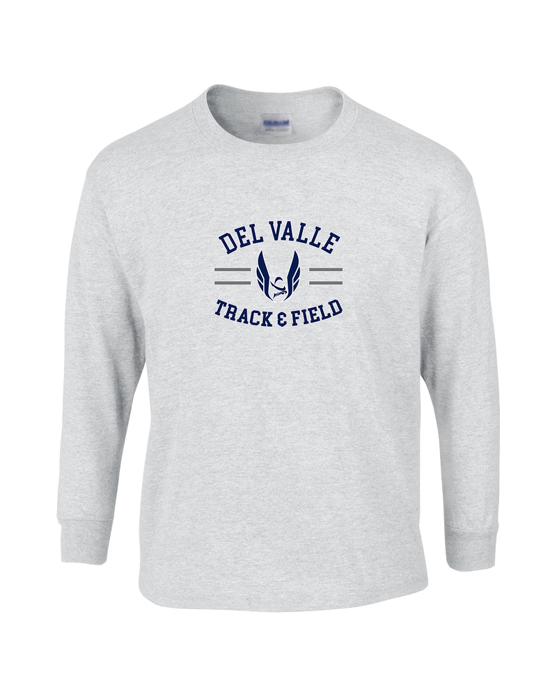 Del Valle HS Track and Field Curve - Mens Basic Cotton Long Sleeve