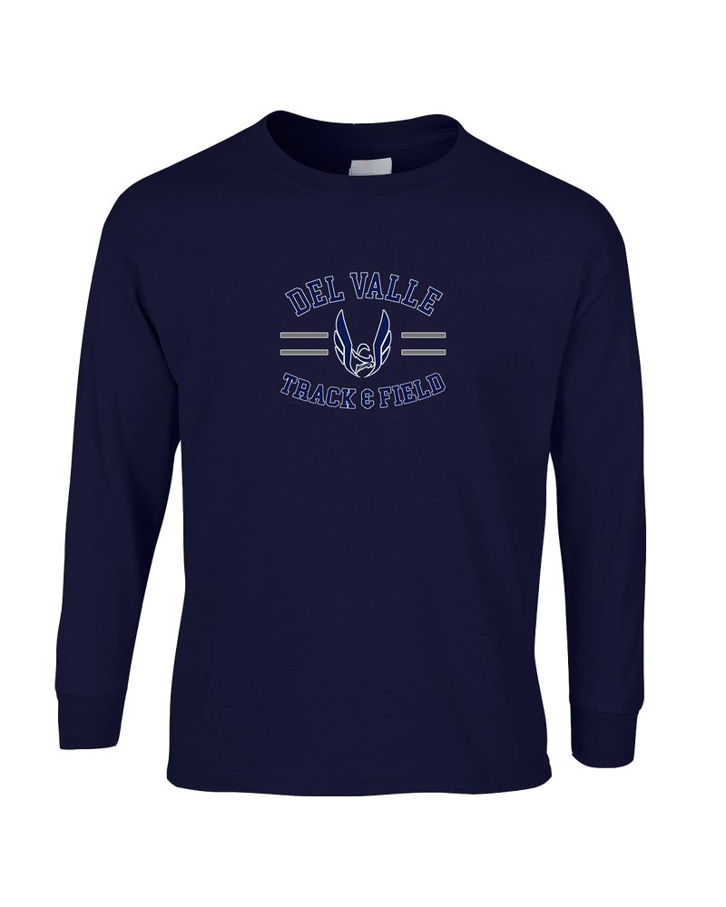 Del Valle HS Track and Field Curve - Mens Basic Cotton Long Sleeve