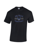 Del Valle HS Track and Field Curve - Cotton T-Shirt