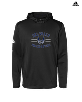 Del Valle HS Track and Field Curve - Adidas Men's Hooded Sweatshirt