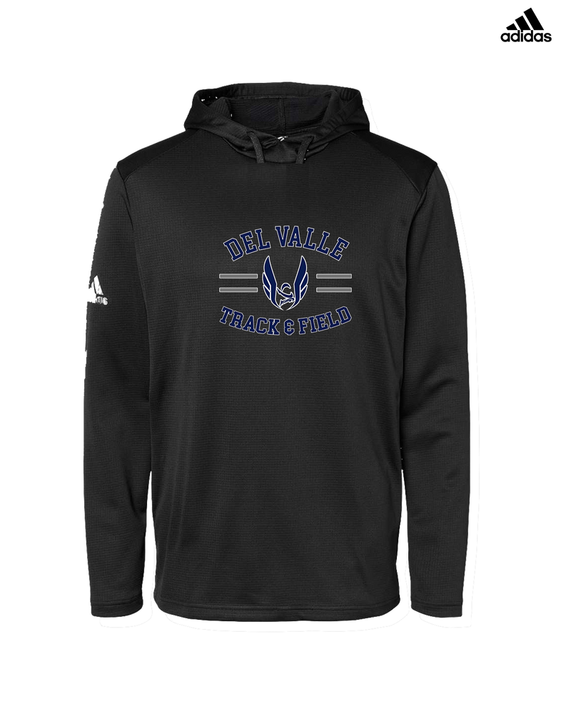 Del Valle HS Track and Field Curve - Adidas Men's Hooded Sweatshirt