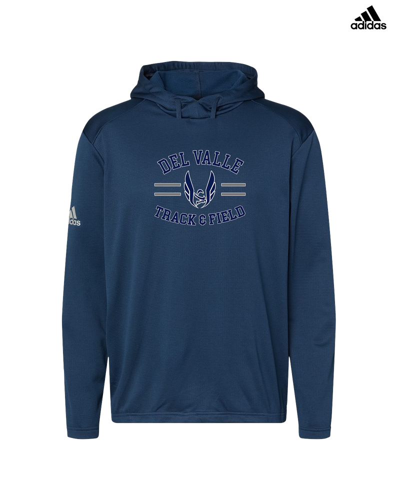 Del Valle HS Track and Field Curve - Adidas Men's Hooded Sweatshirt