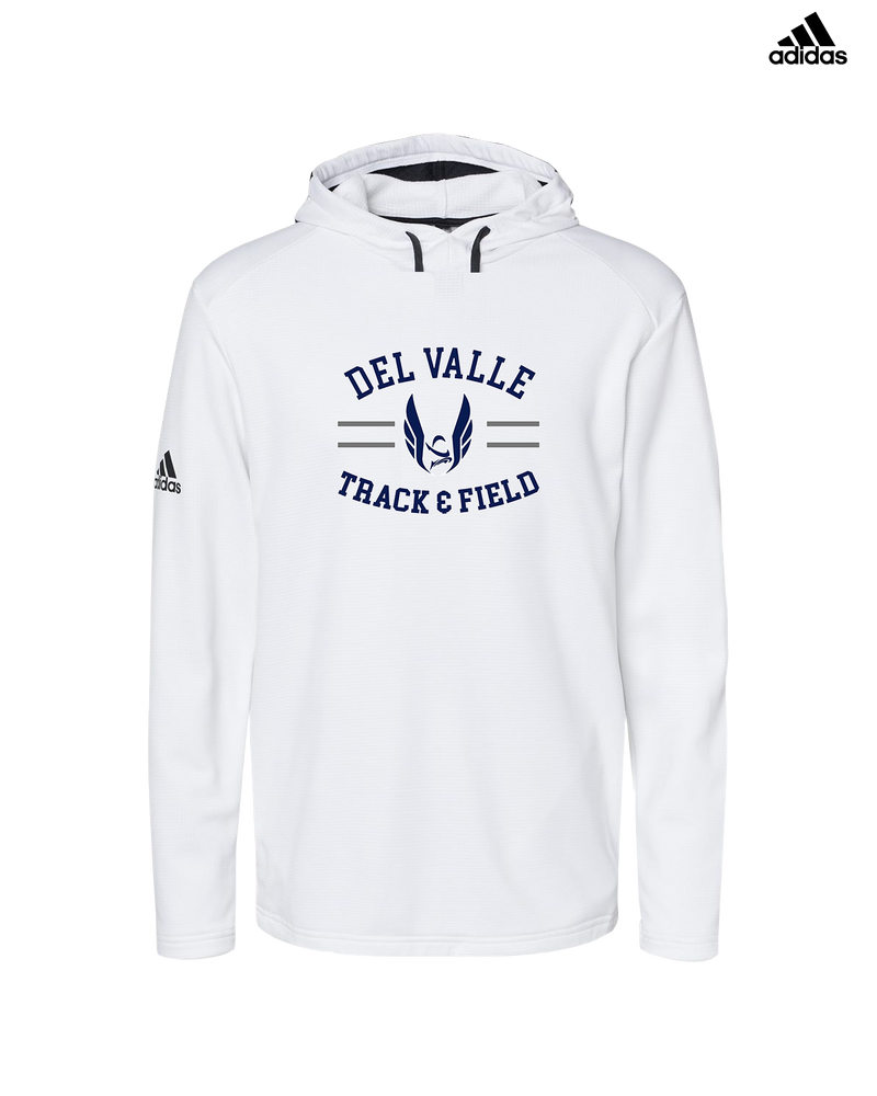 Del Valle HS Track and Field Curve - Adidas Men's Hooded Sweatshirt