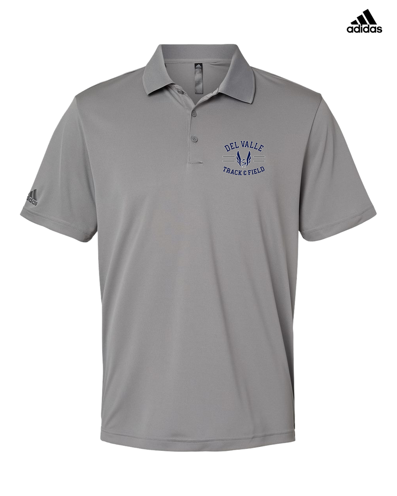 Del Valle HS Track and Field Curve - Adidas Men's Performance Polo