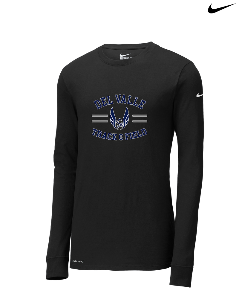 Del Valle HS Track and Field Curve - Nike Dri-Fit Poly Long Sleeve