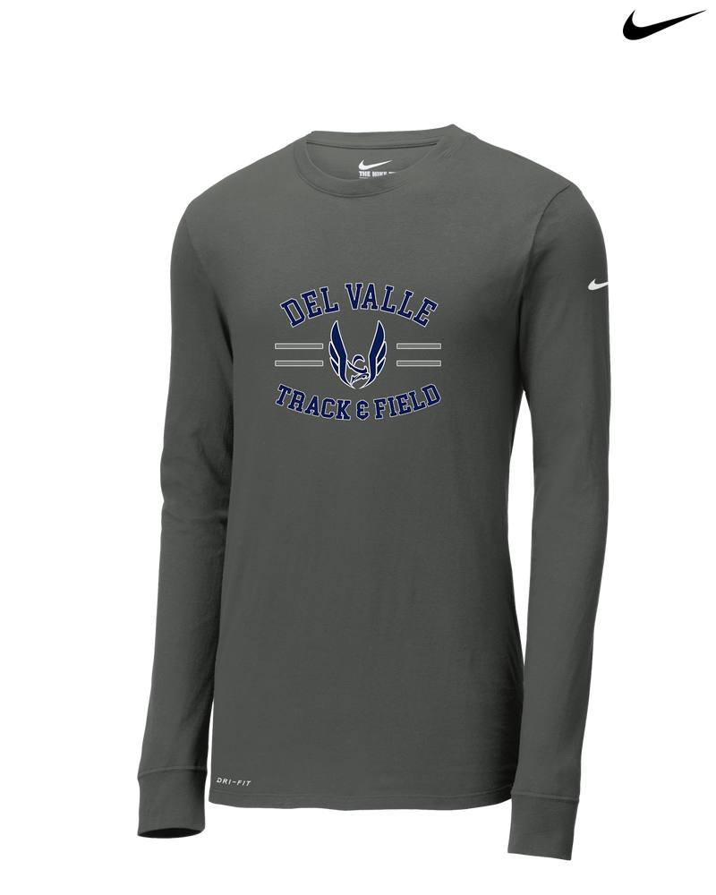 Del Valle HS Track and Field Curve - Nike Dri-Fit Poly Long Sleeve