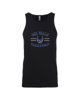 Del Valle HS Track and Field Curve - Mens Tank Top