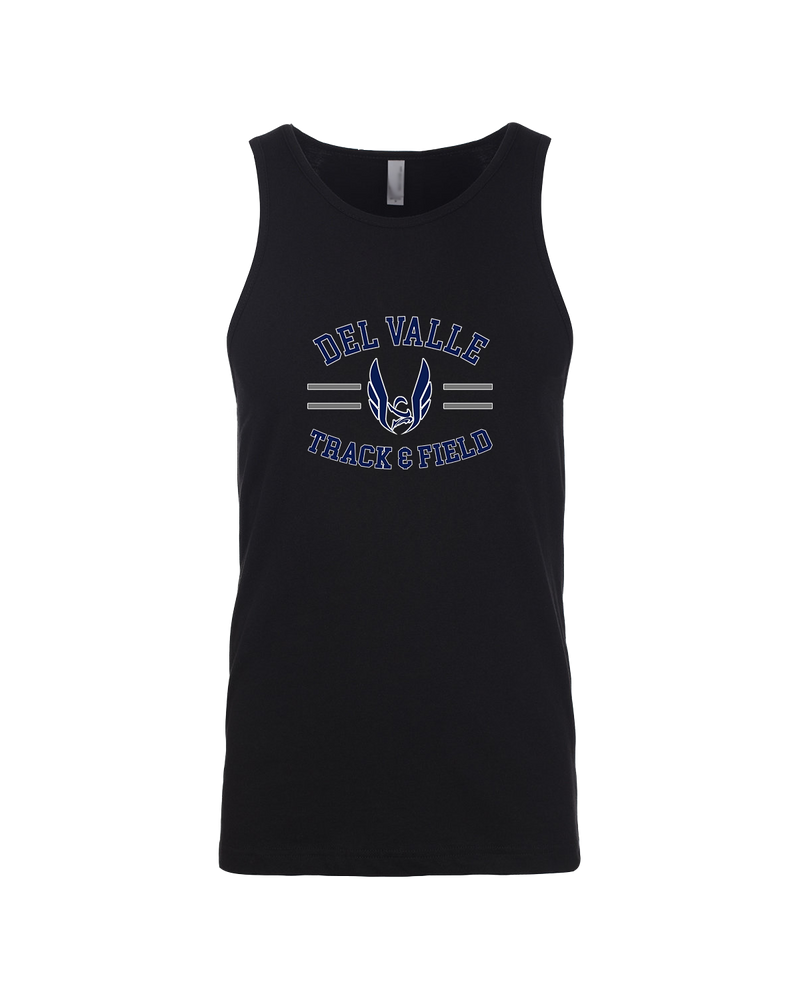 Del Valle HS Track and Field Curve - Mens Tank Top