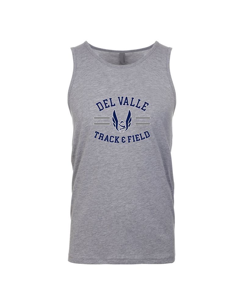 Del Valle HS Track and Field Curve - Mens Tank Top
