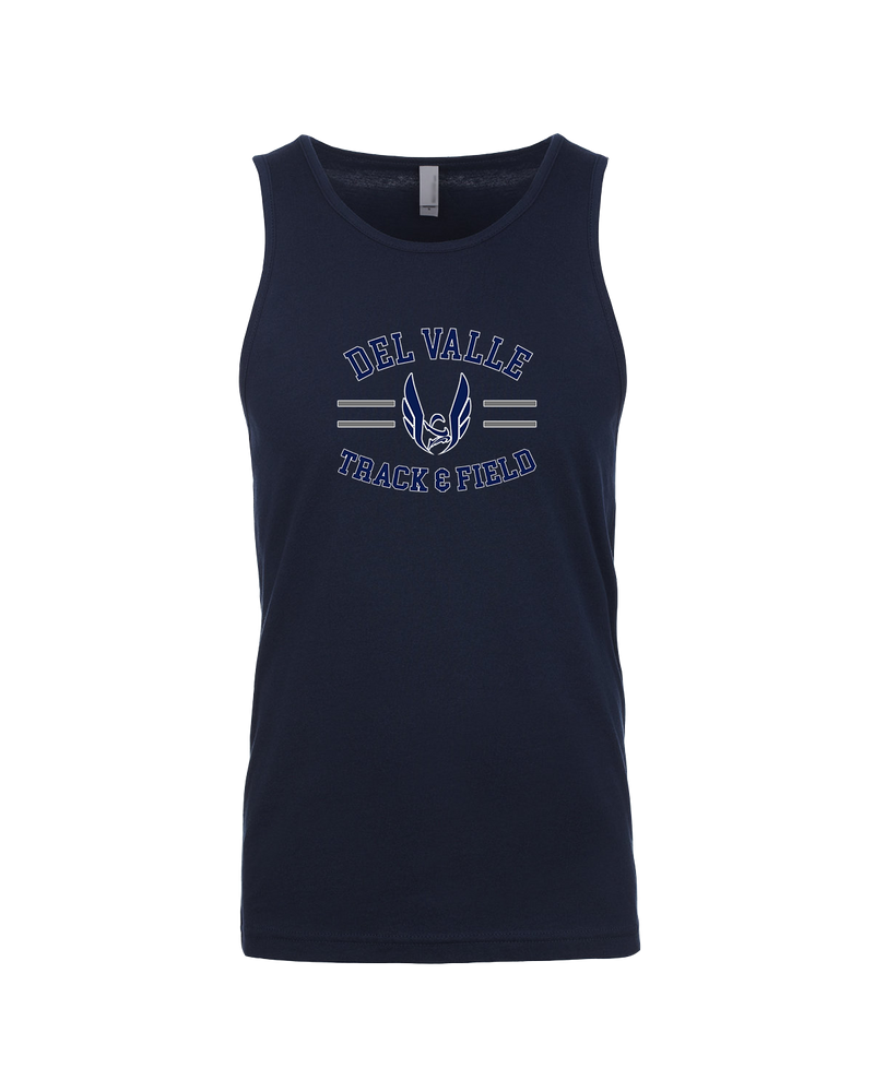 Del Valle HS Track and Field Curve - Mens Tank Top