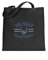 Del Valle HS Track and Field Curve - Tote Bag