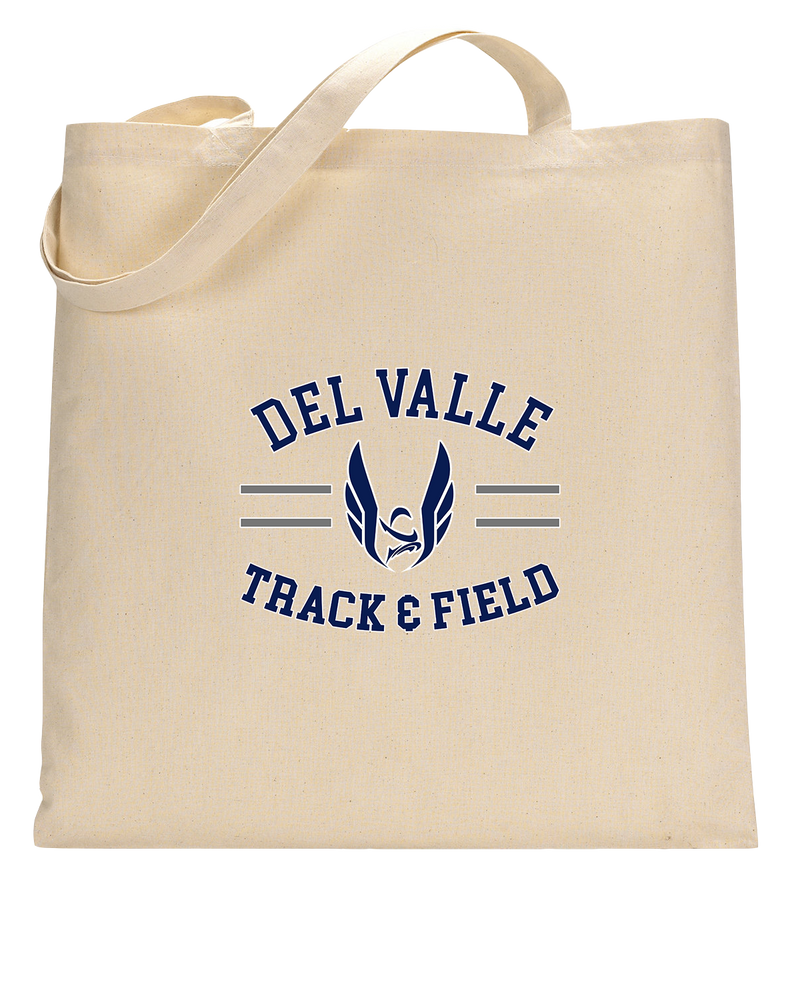 Del Valle HS Track and Field Curve - Tote Bag