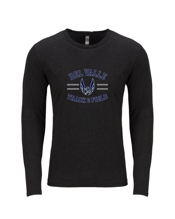 Del Valle HS Track and Field Curve - Tri Blend Long Sleeve