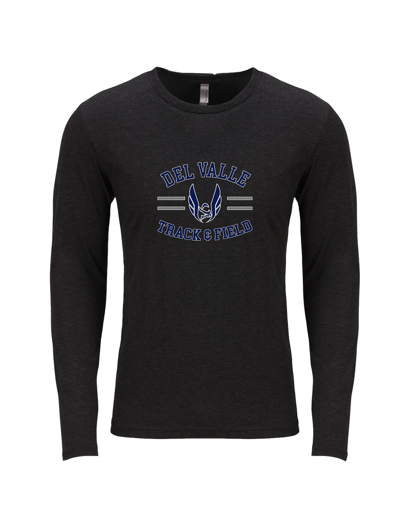 Del Valle HS Track and Field Curve - Tri Blend Long Sleeve
