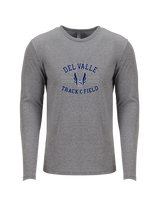 Del Valle HS Track and Field Curve - Tri Blend Long Sleeve