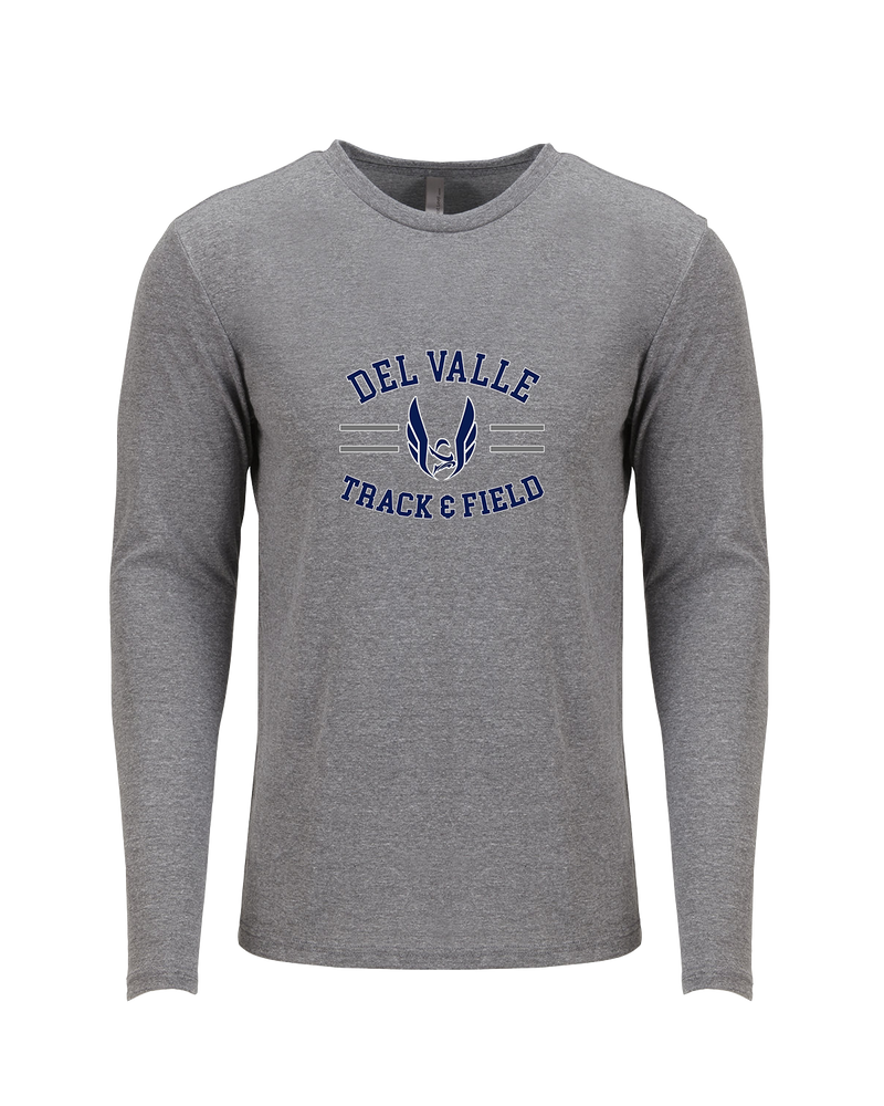 Del Valle HS Track and Field Curve - Tri Blend Long Sleeve