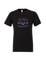 Del Valle HS Track and Field Curve - Mens Tri Blend Shirt