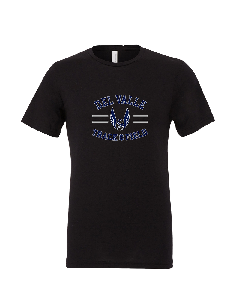 Del Valle HS Track and Field Curve - Mens Tri Blend Shirt