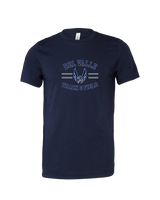 Del Valle HS Track and Field Curve - Mens Tri Blend Shirt