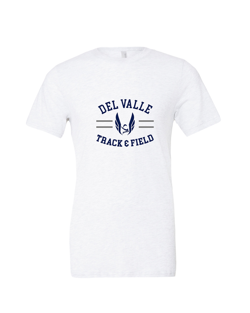 Del Valle HS Track and Field Curve - Mens Tri Blend Shirt