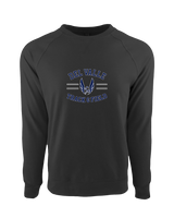Del Valle HS Track and Field Curve - Crewneck Sweatshirt