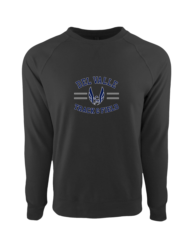 Del Valle HS Track and Field Curve - Crewneck Sweatshirt