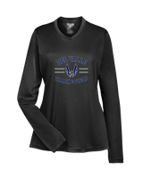 Del Valle HS Track and Field Curve - Womens Performance Long Sleeve