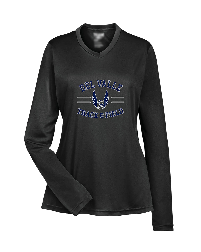 Del Valle HS Track and Field Curve - Womens Performance Long Sleeve