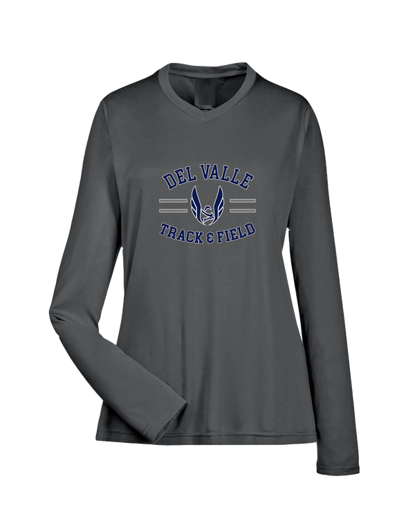 Del Valle HS Track and Field Curve - Womens Performance Long Sleeve