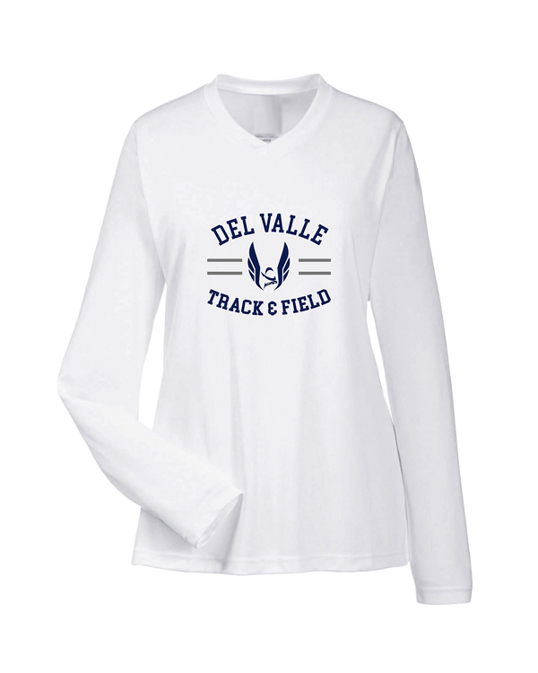 Del Valle HS Track and Field Curve - Womens Performance Long Sleeve