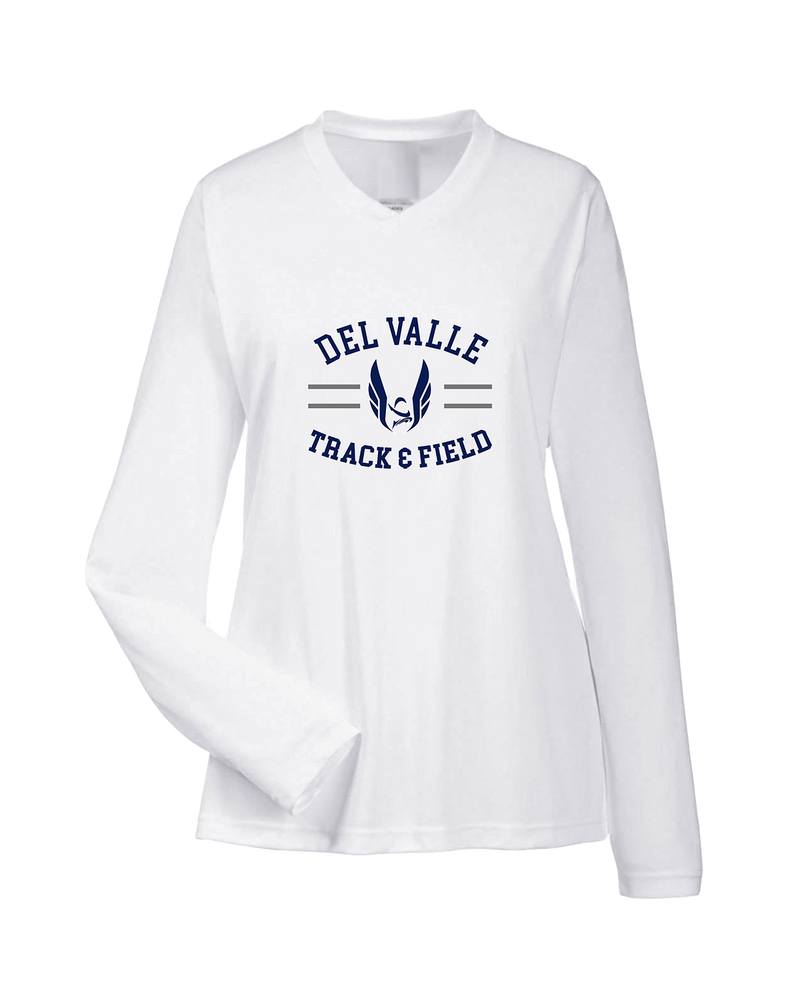 Del Valle HS Track and Field Curve - Womens Performance Long Sleeve
