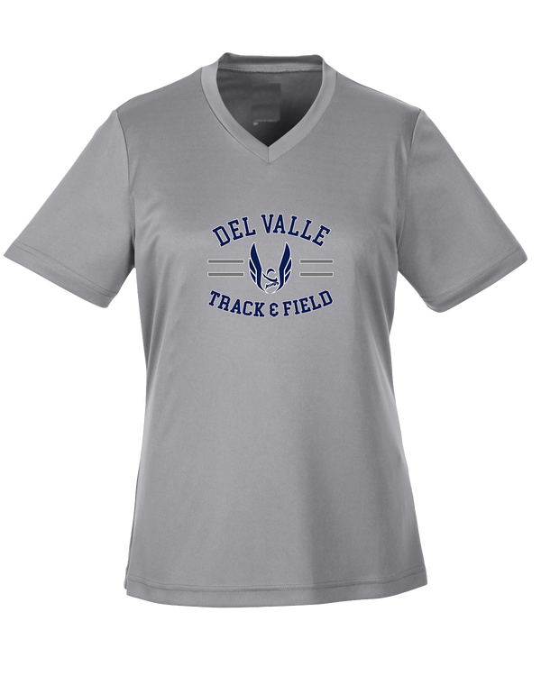 Del Valle HS Track and Field Curve - Womens Performance Shirt