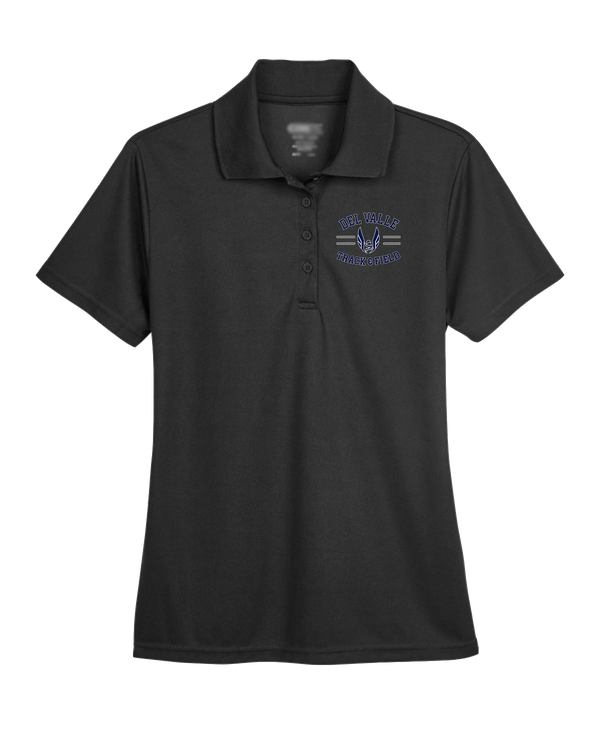 Del Valle HS Track and Field Curve - Womens Polo