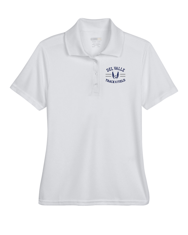 Del Valle HS Track and Field Curve - Womens Polo