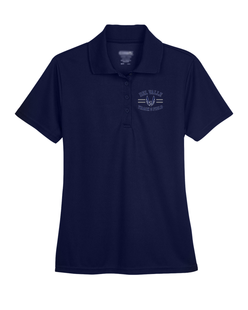 Del Valle HS Track and Field Curve - Womens Polo
