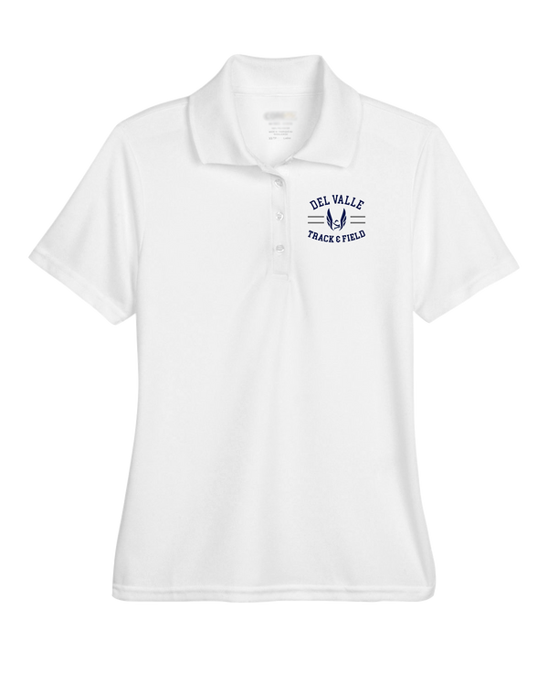 Del Valle HS Track and Field Curve - Womens Polo