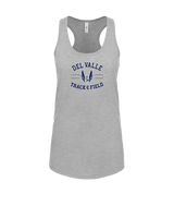 Del Valle HS Track and Field Curve - Womens Tank Top