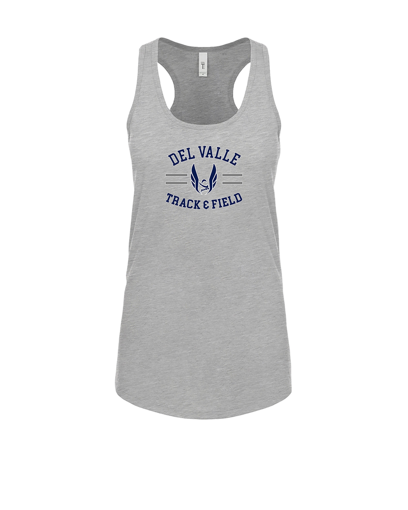 Del Valle HS Track and Field Curve - Womens Tank Top