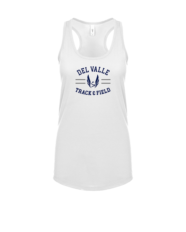 Del Valle HS Track and Field Curve - Womens Tank Top