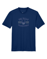 Del Valle HS Track and Field Curve - Youth Performance T-Shirt