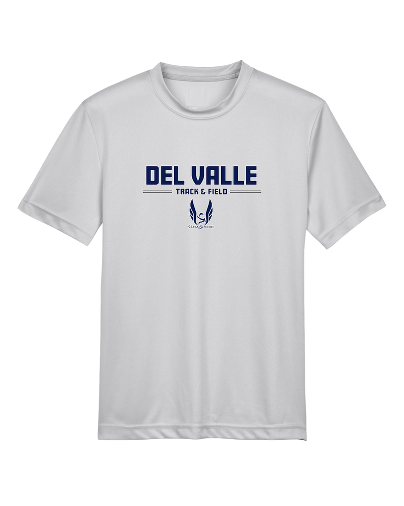 Del Valle HS Track and Field Curve - Youth Performance T-Shirt