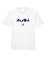 Del Valle HS Track and Field Curve - Youth Performance T-Shirt