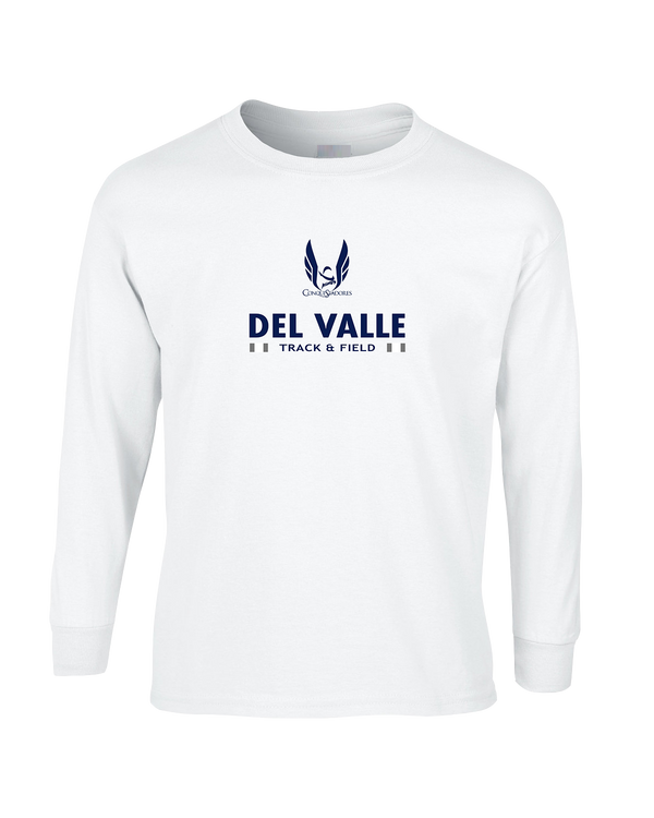 Del Valle HS Track and Field Stacked - Mens Basic Cotton Long Sleeve