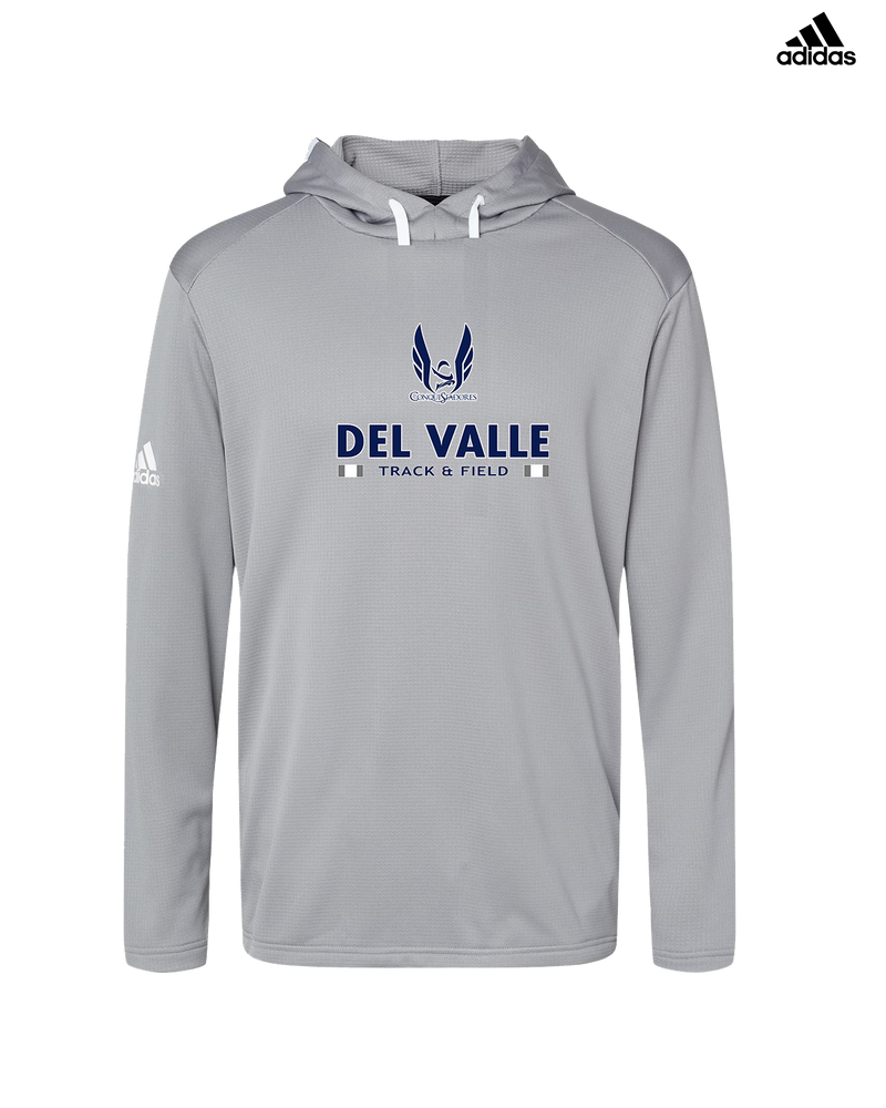 Del Valle HS Track and Field Stacked - Adidas Men's Hooded Sweatshirt