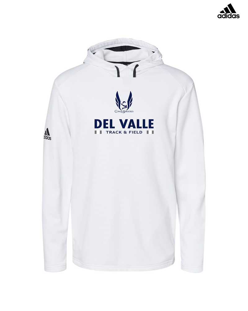 Del Valle HS Track and Field Stacked - Adidas Men's Hooded Sweatshirt